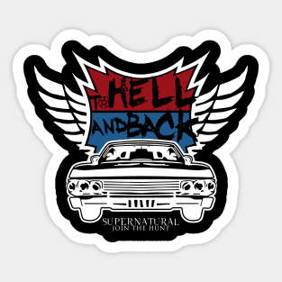 Supernatural To Hell And Back Sticker